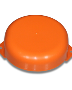 Guard cap for flange bearing of elevator half outer